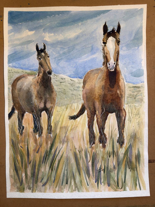 Two Horses - Print